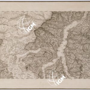 CARTA TOPOGRAFICA DEL REGNO LOMBARDO VENETO - Foglio B. 3