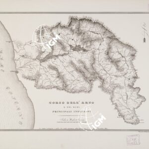 PROFILO DI LIVELLAZIONE DELLA CHIANA E DELL'ARNO DALL'ARGINE DI SEPARAZIONE PRESSO CHIUSI SINO AL MARE E DELLA SIEVE DA S. PIERO A SIEVE SINO AL SUO SBOCCO IN ARNO - FOGLIO 2