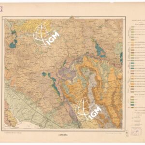 CARTA GEOLOGICA DELLE ALPI APUANE IN 4 FOGLI E 3 TAVOLE DI SEZIONI - SEZIONI GEOLOGICHE - Carrara