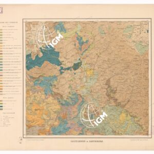 CARTA GEOLOGICA DELLE ALPI APUANE IN 4 FOGLI E 3 TAVOLE DI SEZIONI - SEZIONI GEOLOGICHE - Castelnuovo di Garfagnana