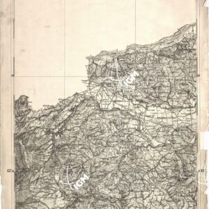 CARTA DELL' ITALIA MERIDIONALE EDITA DALL'ISTITUTO TOPOGRAFICO MILITARE ITALIANO - Foglio 2 parte orientale - Civitella dl Tronto