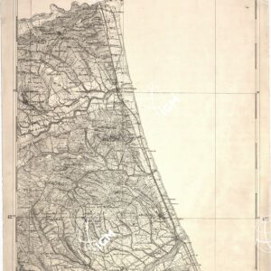 CARTA DELL' ITALIA MERIDIONALE EDITA DALL'ISTITUTO TOPOGRAFICO MILITARE ITALIANO - Foglio 3 - Giulianova