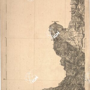 CARTA DELL' ITALIA MERIDIONALE EDITA DALL'ISTITUTO TOPOGRAFICO MILITARE ITALIANO - Foglio 4 - Leonessa