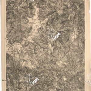 CARTA DELL' ITALIA MERIDIONALE EDITA DALL'ISTITUTO TOPOGRAFICO MILITARE ITALIANO - Foglio 5 parte occidentale - Amatrice