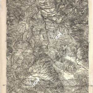 CARTA DELL' ITALIA MERIDIONALE EDITA DALL'ISTITUTO TOPOGRAFICO MILITARE ITALIANO - Foglio 5 parte orientale - Amatrice