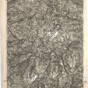 CARTA DELL' ITALIA MERIDIONALE EDITA DALL'ISTITUTO TOPOGRAFICO MILITARE ITALIANO - Foglio 6 parte occidentale - Teramo