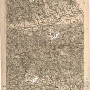 CARTA DELL' ITALIA MERIDIONALE EDITA DALL'ISTITUTO TOPOGRAFICO MILITARE ITALIANO - Foglio 7 parte occidentale - Atri