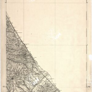 CARTA DELL' ITALIA MERIDIONALE EDITA DALL'ISTITUTO TOPOGRAFICO MILITARE ITALIANO - Foglio 7 parte orientale - Atri