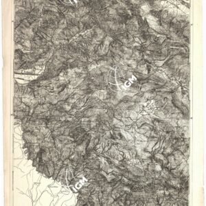 CARTA DELL' ITALIA MERIDIONALE EDITA DALL'ISTITUTO TOPOGRAFICO MILITARE ITALIANO - Foglio 9 parte occidentale - Aquila degli Abruzzi