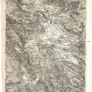 CARTA DELL' ITALIA MERIDIONALE EDITA DALL'ISTITUTO TOPOGRAFICO MILITARE ITALIANO - Foglio 9 parte orientale - Aquila degli Abruzzi