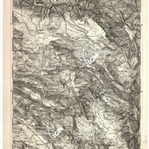 CARTA DELL' ITALIA MERIDIONALE EDITA DALL'ISTITUTO TOPOGRAFICO MILITARE ITALIANO - Foglio 10 parte orientale - Gran Sasso d'Italia