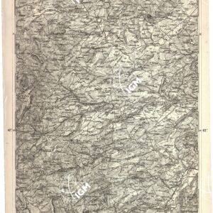 CARTA DELL' ITALIA MERIDIONALE EDITA DALL'ISTITUTO TOPOGRAFICO MILITARE ITALIANO - Foglio 11 parte occidentale - Chieti