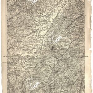 CARTA DELL' ITALIA MERIDIONALE EDITA DALL'ISTITUTO TOPOGRAFICO MILITARE ITALIANO - Foglio 11 parte orientale - Chieti