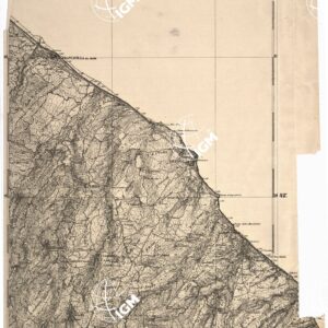 CARTA DELL' ITALIA MERIDIONALE EDITA DALL'ISTITUTO TOPOGRAFICO MILITARE ITALIANO - Foglio 12 - Ortona