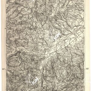 CARTA DELL' ITALIA MERIDIONALE EDITA DALL'ISTITUTO TOPOGRAFICO MILITARE ITALIANO - Foglio 16 parte occidentale - Lanciano