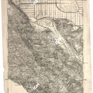 CARTA DELL' ITALIA MERIDIONALE EDITA DALL'ISTITUTO TOPOGRAFICO MILITARE ITALIANO - Foglio 19 parte occidentale - Trasacco