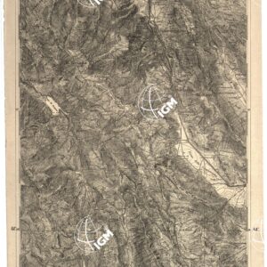 CARTA DELL' ITALIA MERIDIONALE EDITA DALL'ISTITUTO TOPOGRAFICO MILITARE ITALIANO - Foglio 20 parte occidentale - Scanno