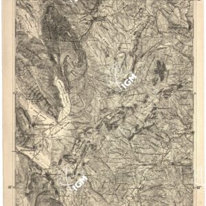 CARTA DELL' ITALIA MERIDIONALE EDITA DALL'ISTITUTO TOPOGRAFICO MILITARE ITALIANO - Foglio 20 parte orientale - Scanno