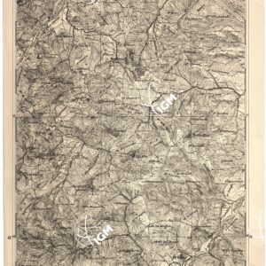 CARTA DELL' ITALIA MERIDIONALE EDITA DALL'ISTITUTO TOPOGRAFICO MILITARE ITALIANO - Foglio 22 parte occidentale - Larino