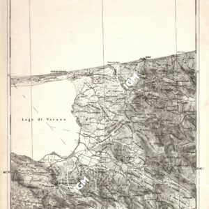 CARTA DELL' ITALIA MERIDIONALE EDITA DALL'ISTITUTO TOPOGRAFICO MILITARE ITALIANO - Foglio 24 parte orientale - Rodi