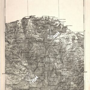 CARTA DELL' ITALIA MERIDIONALE EDITA DALL'ISTITUTO TOPOGRAFICO MILITARE ITALIANO - Foglio 25 parte occidentale - Vieste