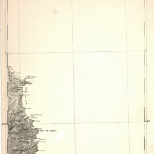 CARTA DELL' ITALIA MERIDIONALE EDITA DALL'ISTITUTO TOPOGRAFICO MILITARE ITALIANO - Foglio 25 parte orientale - Vieste