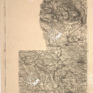 CARTA DELL' ITALIA MERIDIONALE EDITA DALL'ISTITUTO TOPOGRAFICO MILITARE ITALIANO - Foglio 26 parte occidentale - Sora