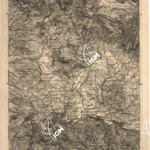 CARTA DELL' ITALIA MERIDIONALE EDITA DALL'ISTITUTO TOPOGRAFICO MILITARE ITALIANO - Foglio 26 parte orientale - Sora