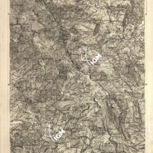 CARTA DELL' ITALIA MERIDIONALE EDITA DALL'ISTITUTO TOPOGRAFICO MILITARE ITALIANO - Foglio 27 parte occidentale - Isernia