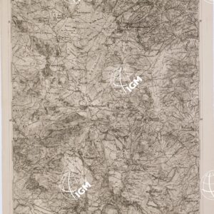 CARTA DELL' ITALIA MERIDIONALE EDITA DALL'ISTITUTO TOPOGRAFICO MILITARE ITALIANO - Foglio 28 parte occidentale - Trivento