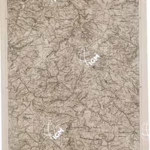 CARTA DELL' ITALIA MERIDIONALE EDITA DALL'ISTITUTO TOPOGRAFICO MILITARE ITALIANO - Foglio 28 parte orientale - Trivento