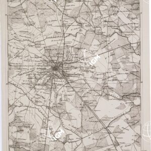 CARTA DELL' ITALIA MERIDIONALE EDITA DALL'ISTITUTO TOPOGRAFICO MILITARE ITALIANO - Foglio 30 parte orientale - S. Severo