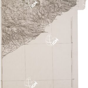 CARTA DELL' ITALIA MERIDIONALE EDITA DALL'ISTITUTO TOPOGRAFICO MILITARE ITALIANO - Foglio 32 - Monte Sant'Angelo