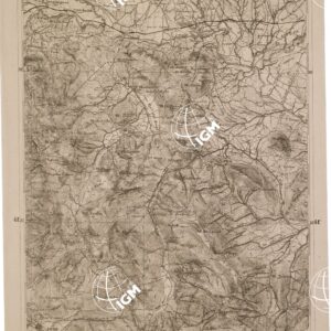 CARTA DELL' ITALIA MERIDIONALE EDITA DALL'ISTITUTO TOPOGRAFICO MILITARE ITALIANO - Foglio 34 parte occidentale - Pontecorvo