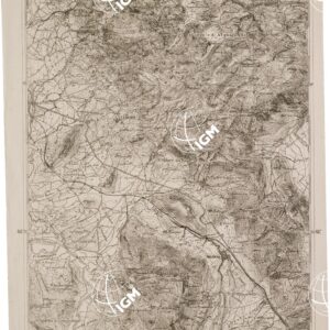 CARTA DELL' ITALIA MERIDIONALE EDITA DALL'ISTITUTO TOPOGRAFICO MILITARE ITALIANO - Foglio 35 parte occidentale - Venafro