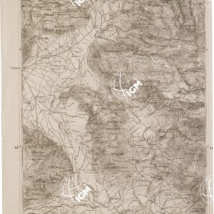 CARTA DELL' ITALIA MERIDIONALE EDITA DALL'ISTITUTO TOPOGRAFICO MILITARE ITALIANO - Foglio 35 parte orientale - Venafro