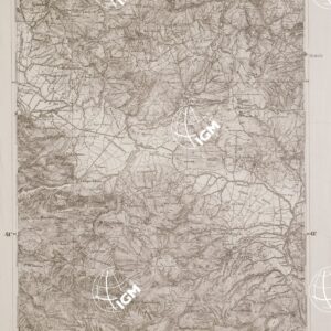 CARTA DELL' ITALIA MERIDIONALE EDITA DALL'ISTITUTO TOPOGRAFICO MILITARE ITALIANO - Foglio 36 parte orientale - Campobasso