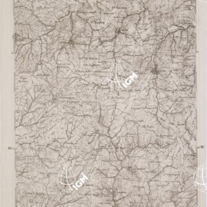 CARTA DELL' ITALIA MERIDIONALE EDITA DALL'ISTITUTO TOPOGRAFICO MILITARE ITALIANO - Foglio 37 parte occidentale - S. Bartolomeo in Galdo