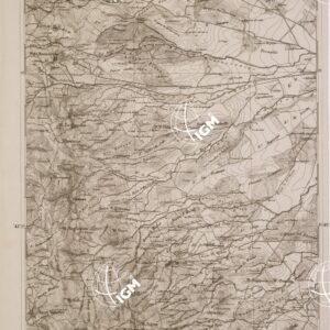 CARTA DELL' ITALIA MERIDIONALE EDITA DALL'ISTITUTO TOPOGRAFICO MILITARE ITALIANO - Foglio 38 parte occidentale - Lucera