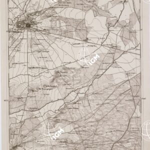 CARTA DELL' ITALIA MERIDIONALE EDITA DALL'ISTITUTO TOPOGRAFICO MILITARE ITALIANO - Foglio 38 parte orientale - Lucera