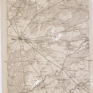 CARTA DELL' ITALIA MERIDIONALE EDITA DALL'ISTITUTO TOPOGRAFICO MILITARE ITALIANO - Foglio 39 parte occidentale - Foggia