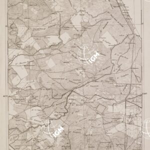 CARTA DELL' ITALIA MERIDIONALE EDITA DALL'ISTITUTO TOPOGRAFICO MILITARE ITALIANO - Foglio 39 parte orientale - Foggia