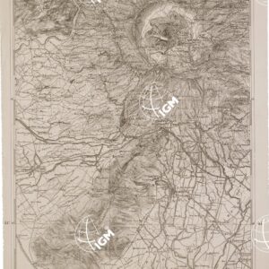 CARTA DELL' ITALIA MERIDIONALE EDITA DALL'ISTITUTO TOPOGRAFICO MILITARE ITALIANO - Foglio 43 parte occidentale - Teano