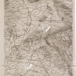 CARTA DELL' ITALIA MERIDIONALE EDITA DALL'ISTITUTO TOPOGRAFICO MILITARE ITALIANO - Foglio 43 parte orientale - Teano