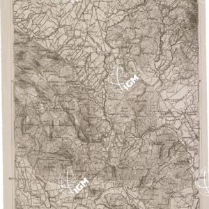 CARTA DELL' ITALIA MERIDIONALE EDITA DALL'ISTITUTO TOPOGRAFICO MILITARE ITALIANO - Foglio 44 parte occidentale - Cerreto Sannita