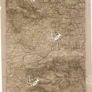 CARTA DELL' ITALIA MERIDIONALE EDITA DALL'ISTITUTO TOPOGRAFICO MILITARE ITALIANO - Foglio 44 parte orientale - Cerreto Sannita