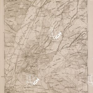 CARTA DELL' ITALIA MERIDIONALE EDITA DALL'ISTITUTO TOPOGRAFICO MILITARE ITALIANO - Foglio 47 parte occidentale - Ascoli Satriano