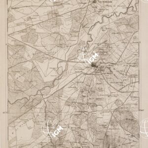CARTA DELL' ITALIA MERIDIONALE EDITA DALL'ISTITUTO TOPOGRAFICO MILITARE ITALIANO - Foglio 48 parte occidentale - Barletta