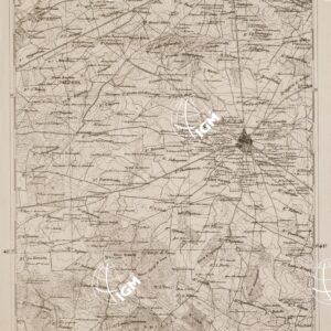 CARTA DELL' ITALIA MERIDIONALE EDITA DALL'ISTITUTO TOPOGRAFICO MILITARE ITALIANO - Foglio 48 parte orientale - Barletta