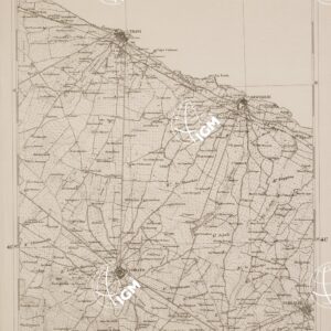 CARTA DELL' ITALIA MERIDIONALE EDITA DALL'ISTITUTO TOPOGRAFICO MILITARE ITALIANO - Foglio 49 parte occidentale - Trani